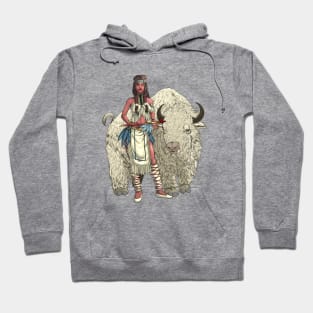 White Buffalo Woman Hoodie